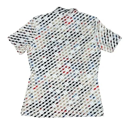 Tail Women’s Athletic Zip Up‎ Short Sleeve Polo Golf Tennis XS Print - Picture 8 of 8